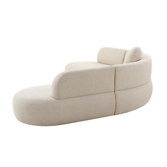 Broohah Beige Linen Sectional - UK
