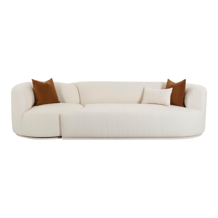 Fickle Cream Boucle 2-Piece Modular RAF Sofa - UK