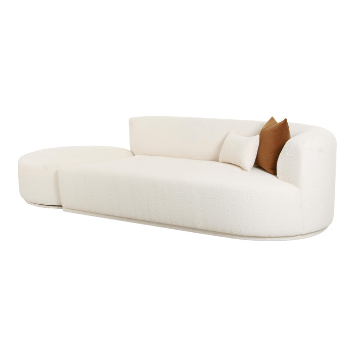 Fickle Cream Boucle 2-Piece Chaise Modular RAF Sofa - UK