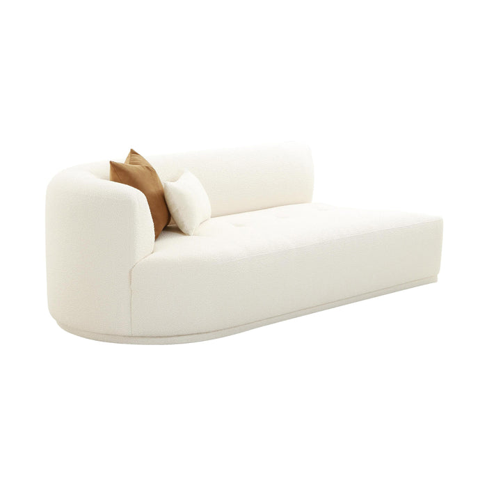 Fickle Cream Boucle Modular LAF Loveseat - UK