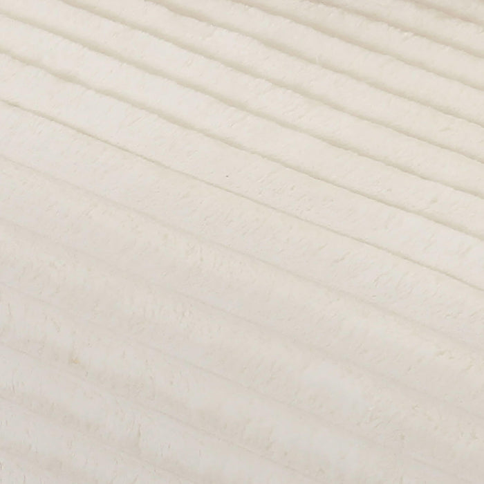 Tarra Fluffy Oversized Cream Corduroy Modular RAF Chaise - UK