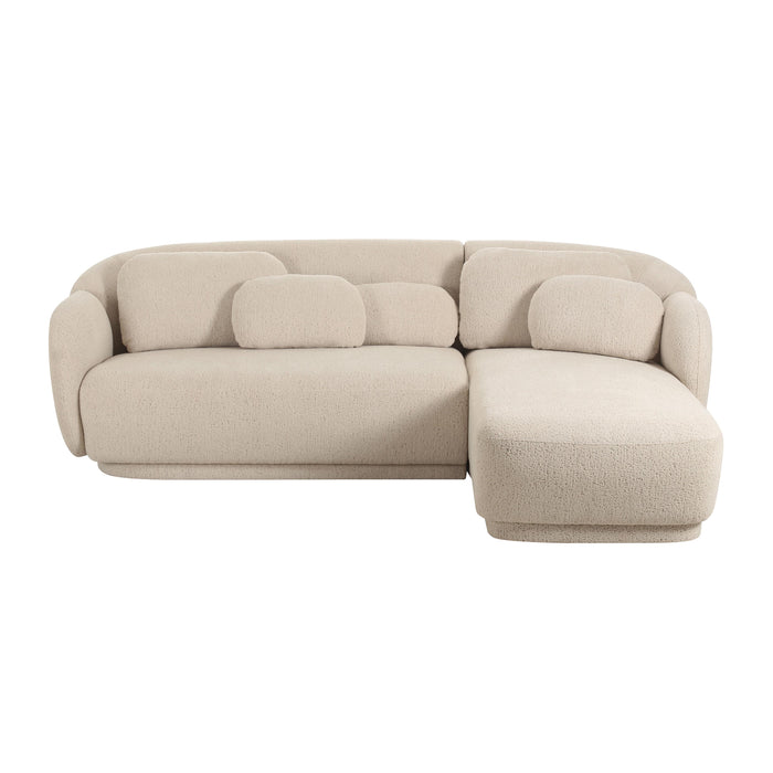 Misty Cream Boucle Sectional - RAF - UK