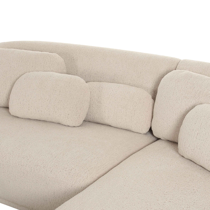 Misty Cream Boucle Sectional - RAF - UK