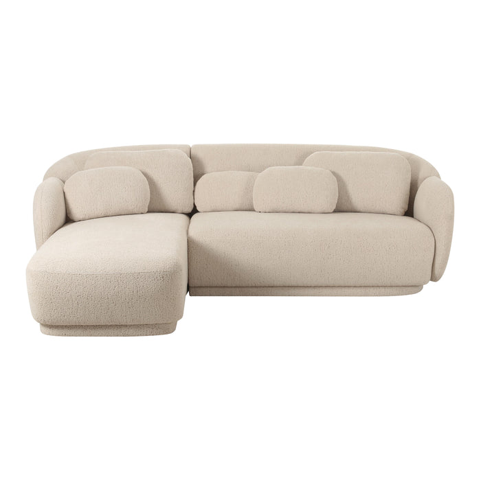 Misty Cream Boucle Sectional - LAF - UK