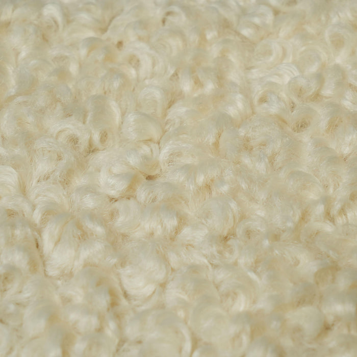 Leonie Beige Faux Shearling 84 inch Sofa