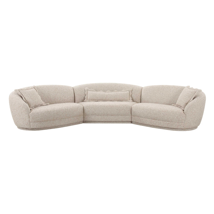 Marion Two-Tone Textured Boucle Large Sectional