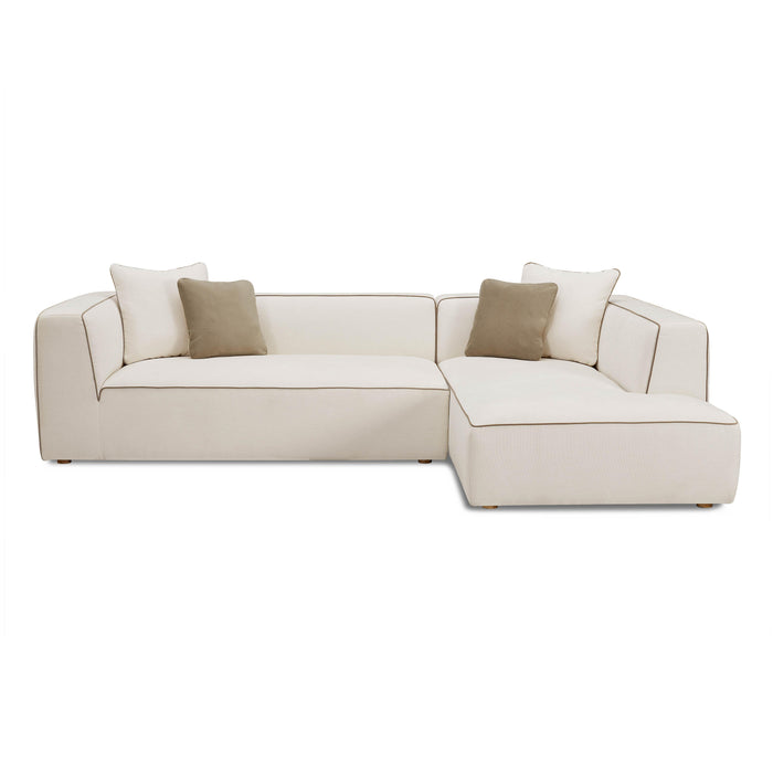 Tristine Cream Linen RAF Sectional