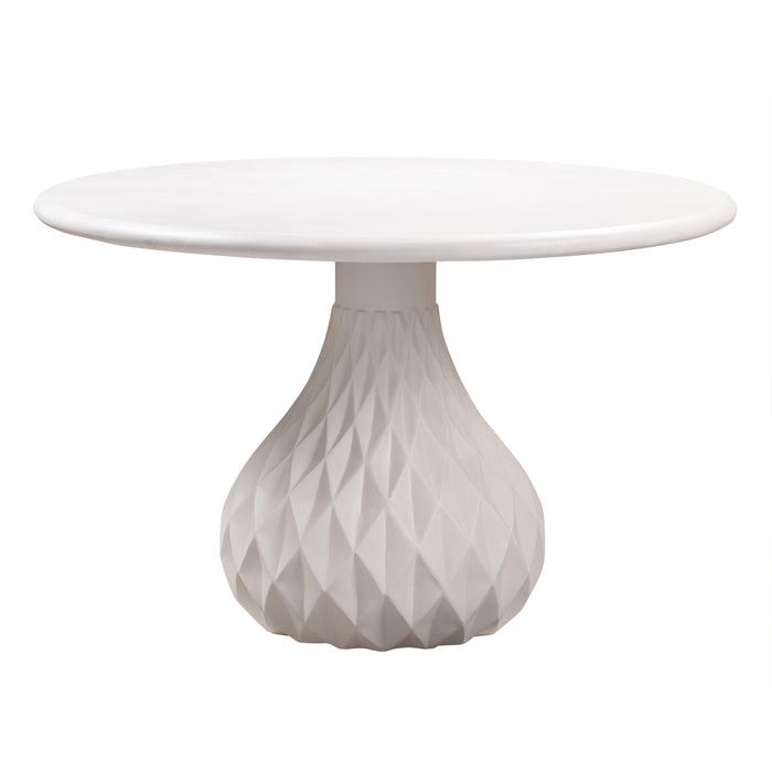 Tulum Ivory Concrete Dining Table - UK
