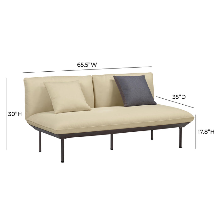 Katti Beige Outdoor Loveseat 3