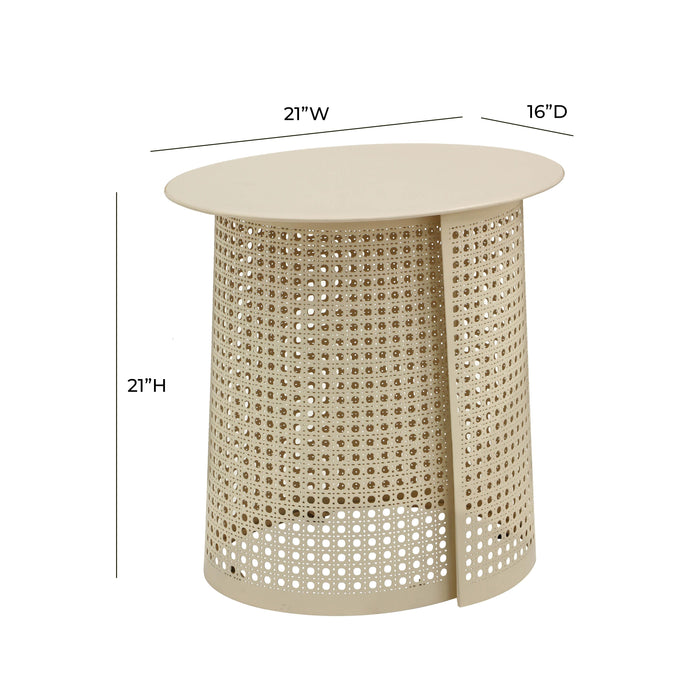 Pesky Eggnog Cream Side Table