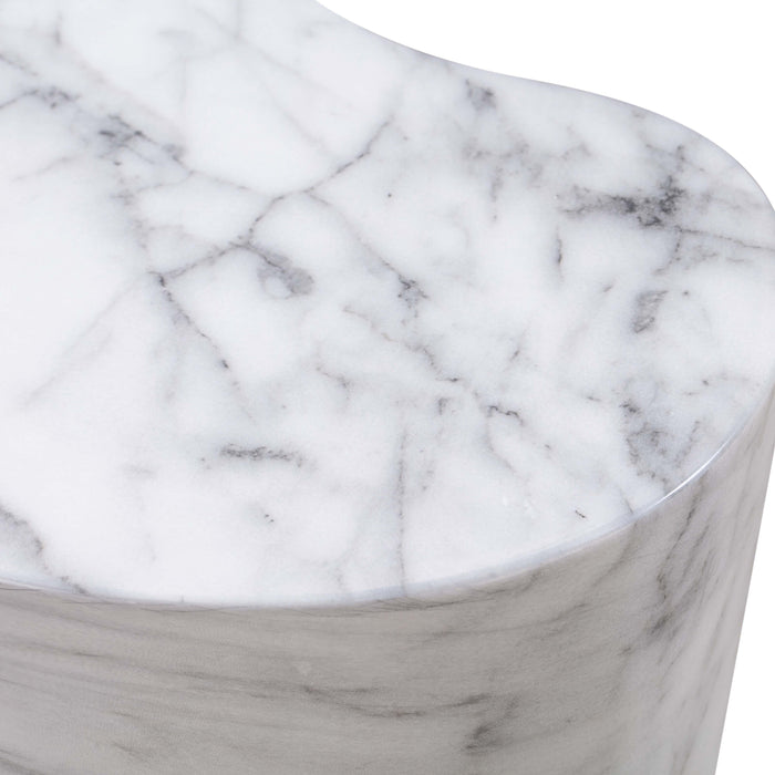 Slab Marble Tall Side Table - UK
