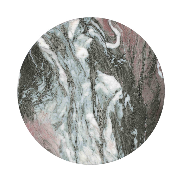 Rue Grey and Blush Marble Side Table - UK