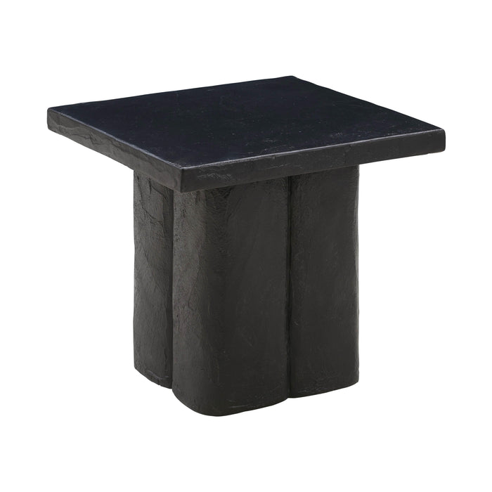 Kayla Black Concrete Side Table - UK