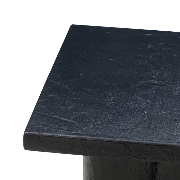 Kayla Black Concrete Side Table - UK