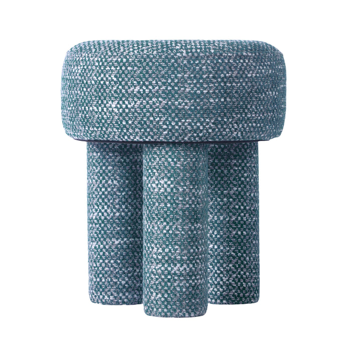 Claire Teal Knubby Stool - UK
