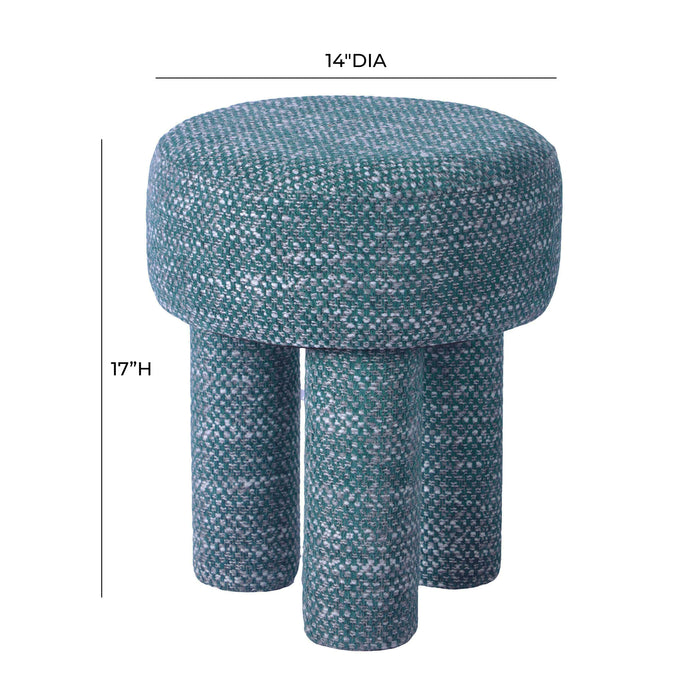 Claire Teal Knubby Stool - UK