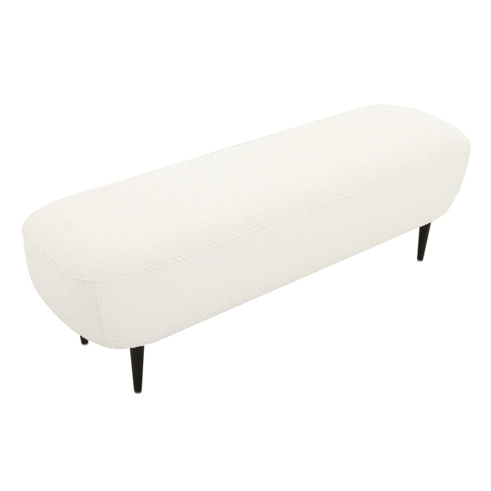 Denise Cream Boucle Bench - UK