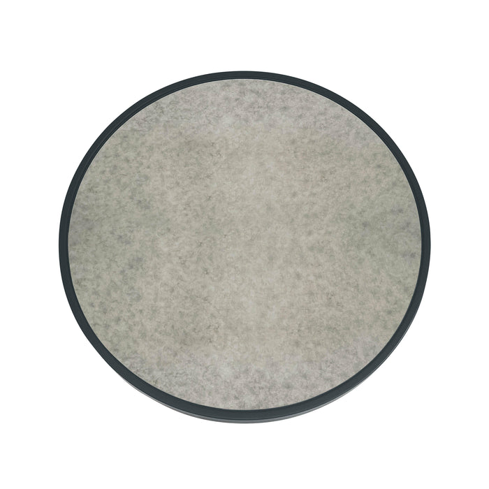 Nautilus Antique Silver Mirrored Coffee Table - UK