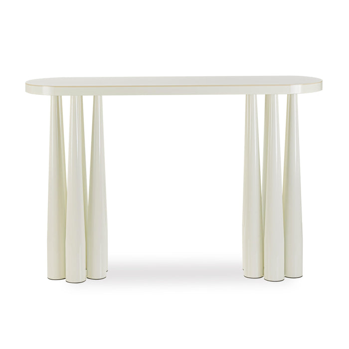 Titan Cream Glossy Console Table