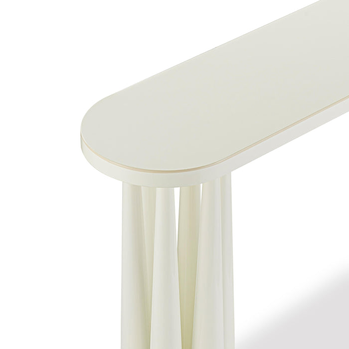 Titan Cream Glossy Console Table