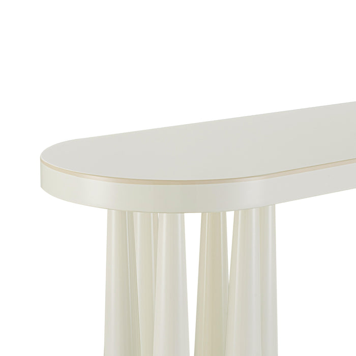 Titan Cream Glossy Console Table