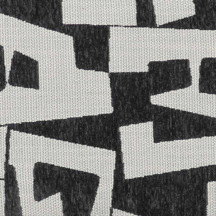 Lena Black and White Jacquard Bench