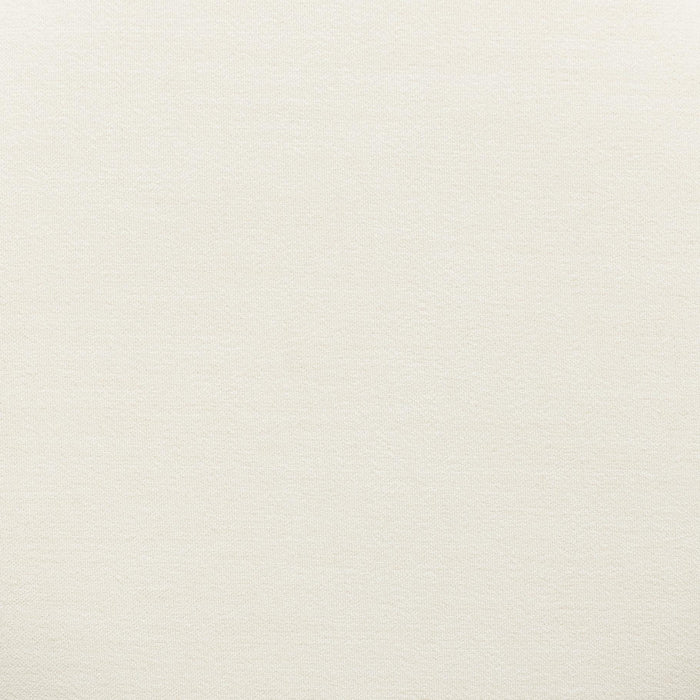 Dex Cream Upcycled Fabric Ottoman