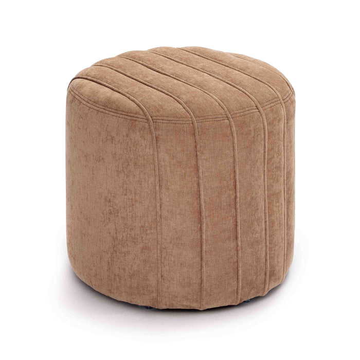 Pouch Rust Chenille Ottoman