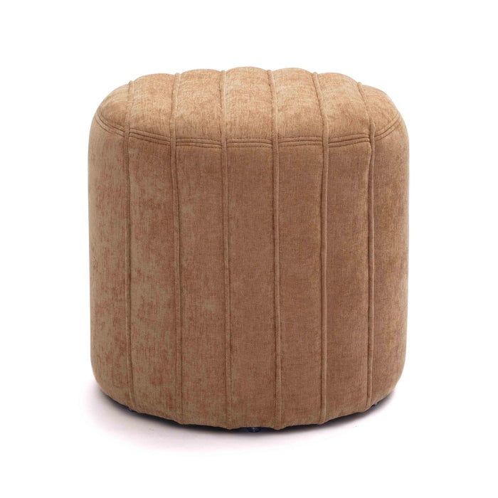 Pouch Rust Chenille Ottoman