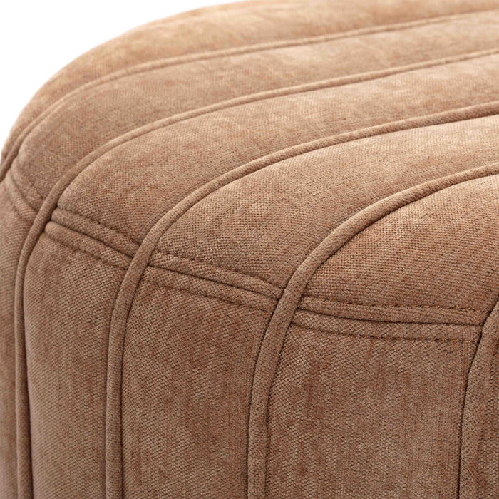 Pouch Rust Chenille Ottoman