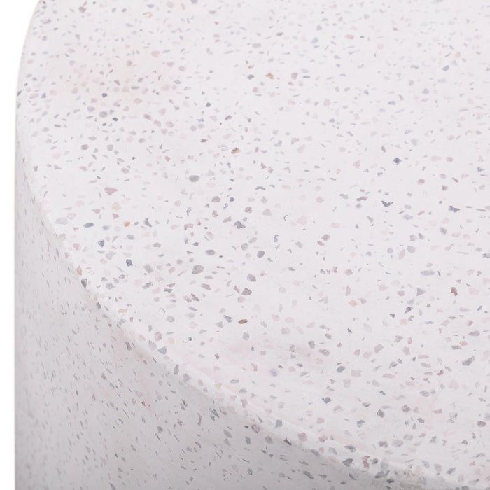 Terrazzo Light Speckled Side Table - UK
