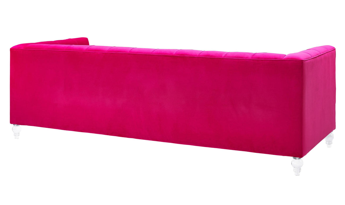 Bea Hot Pink Velvet Sofa - UK
