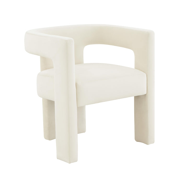 Sloane Cream Velvet Chair - UK