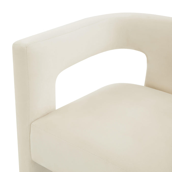 Sloane Cream Velvet Chair - UK