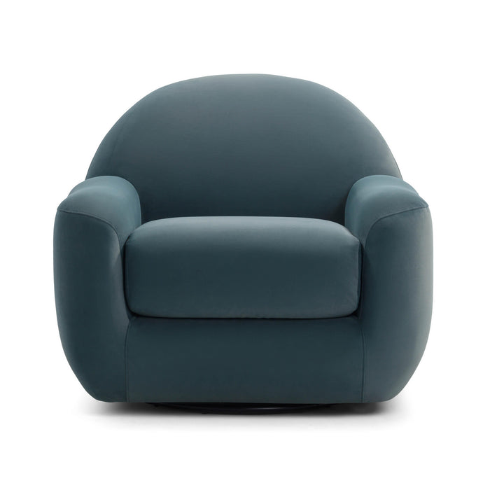 Tiago Dark Teal Velvet Swivel Chair