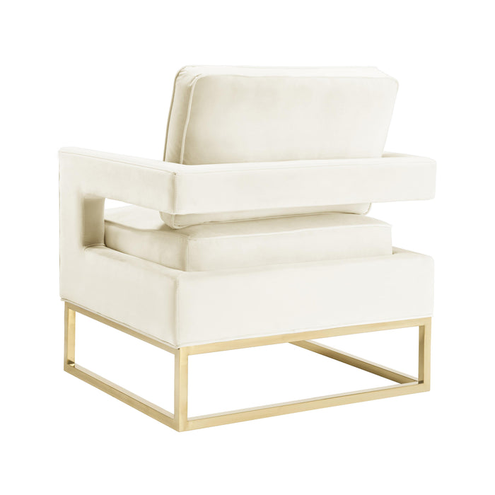 Avery Cream Velvet Chair - UK