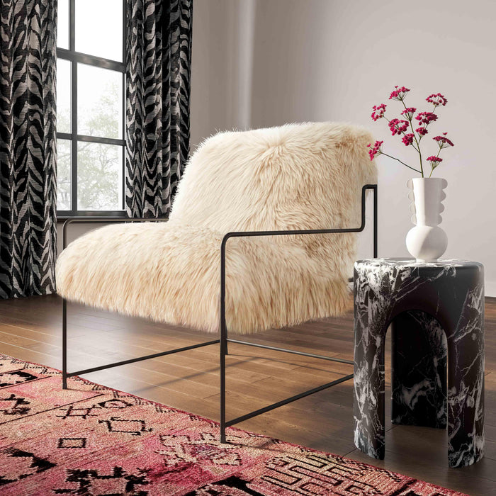 Kimi Natural Genuine Sheepskin Chair - UK