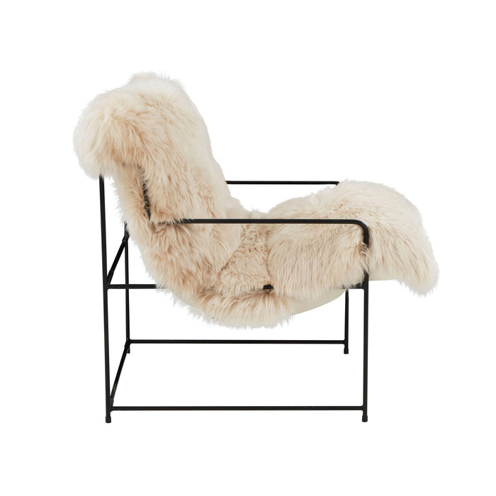 Kimi Natural Genuine Sheepskin Chair - UK