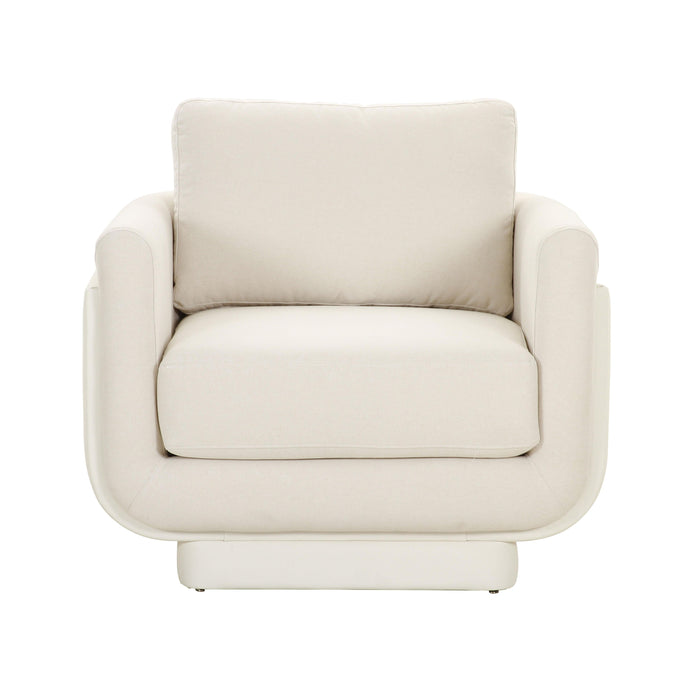 Rhonnie Cream Monotone Armchair - UK