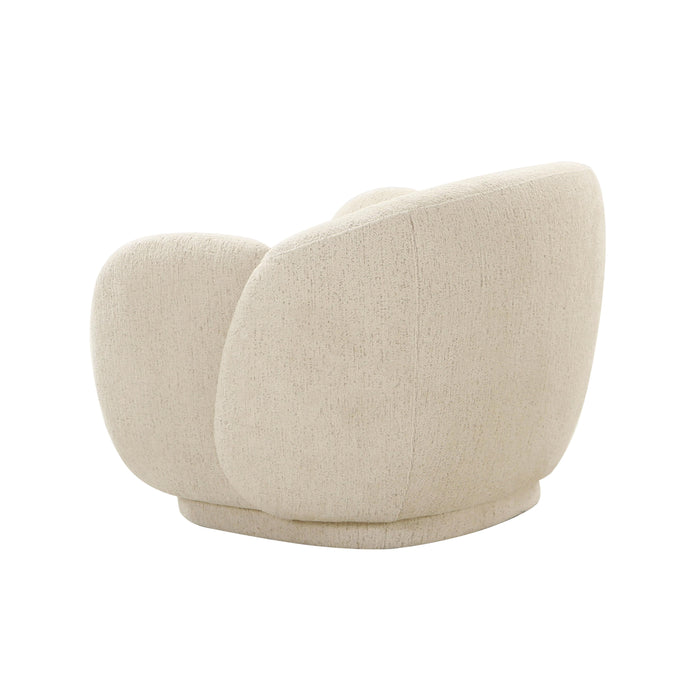 Misty Cream Boucle Accent Chair - UK