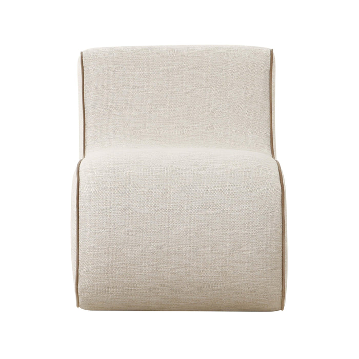 Senna Cream Basketweave Accent Chair - UK