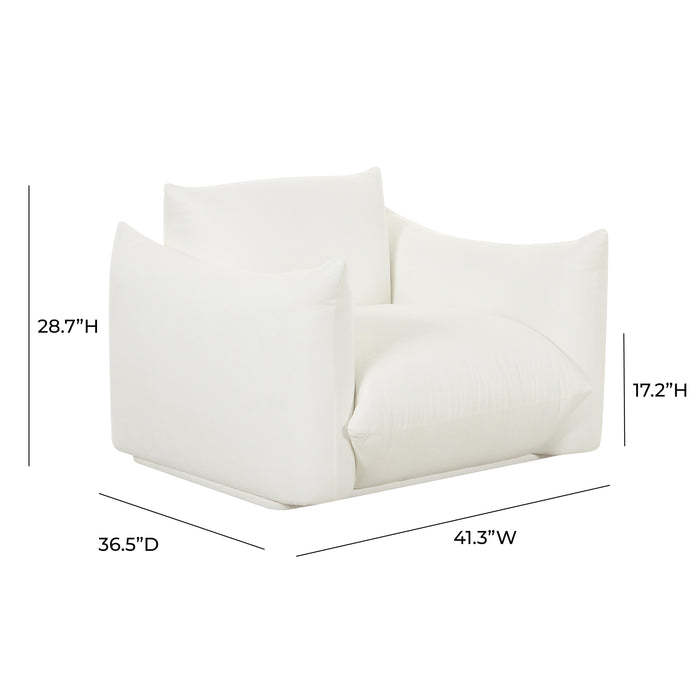Saint Tropez Pearl Stuffed Armchair 7