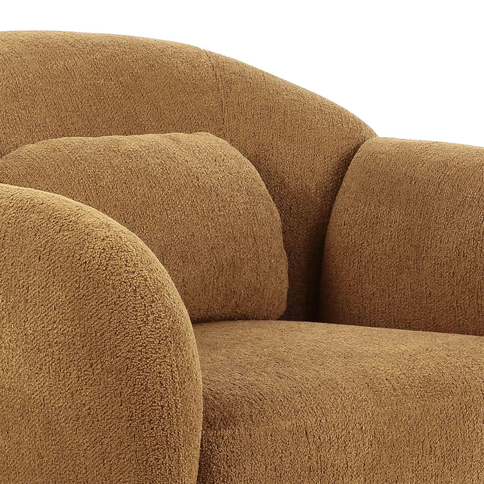 Misty Brown Boucle Accent Chair - UK