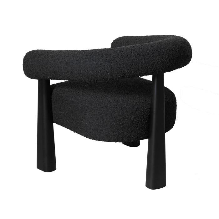 Spara Black Boucle Accent Chair - UK