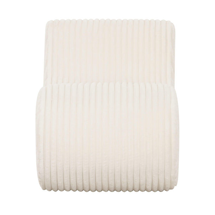 Senna Cream Oversized Corduroy Accent Chair