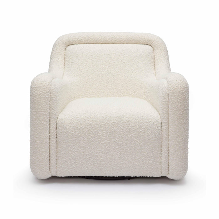 Charli Cream Boucle Swivel Chair