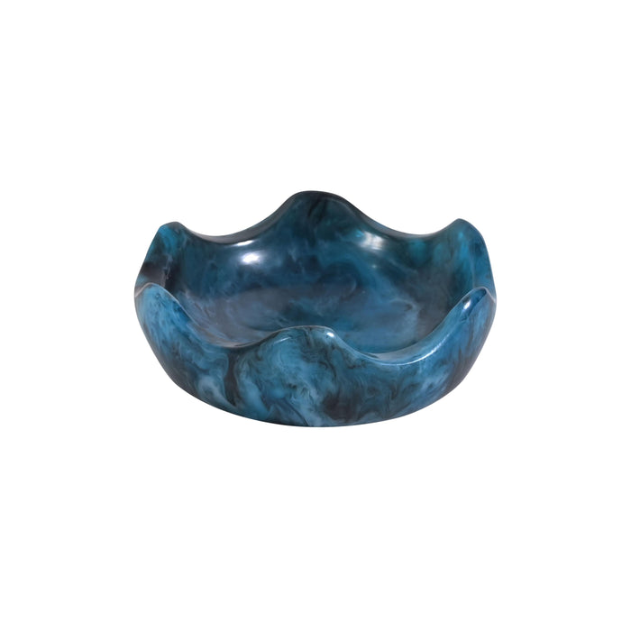 Platform Blue Swirl Resin Kiddush Cup