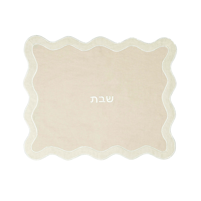 TOV Taupe Wavy Challah Cover