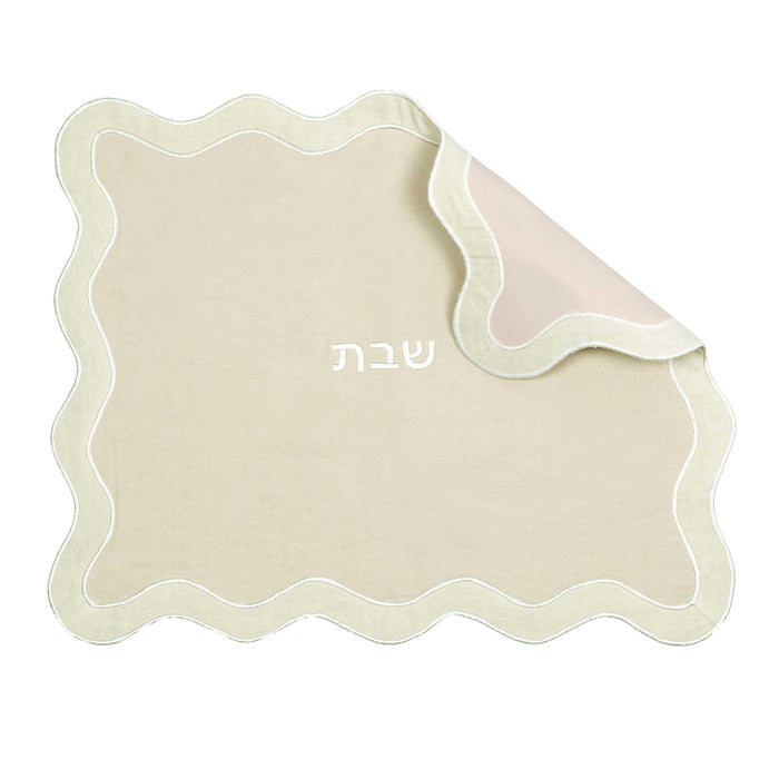 TOV Taupe Wavy Challah Cover