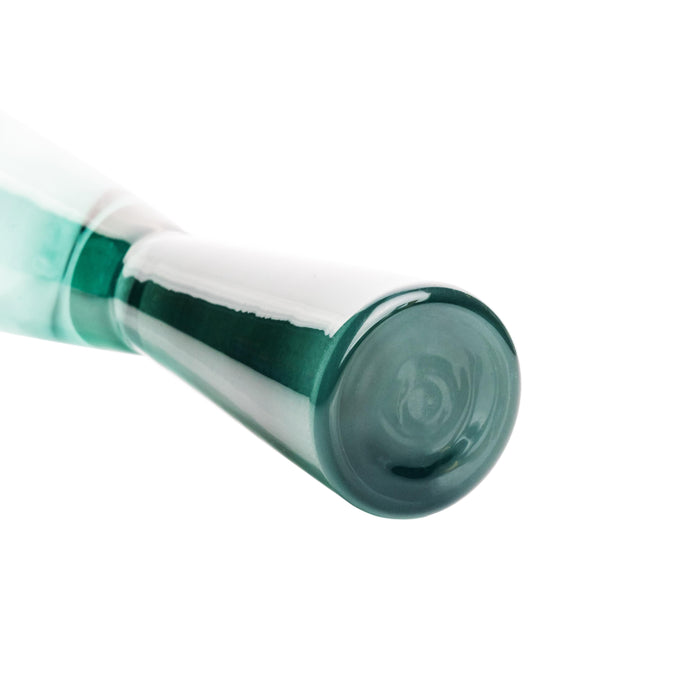 Flute Green Champagne Glasses - Set of 4